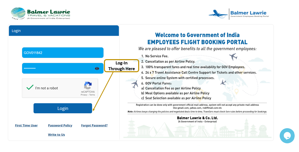 balmer lawrie travel government of india